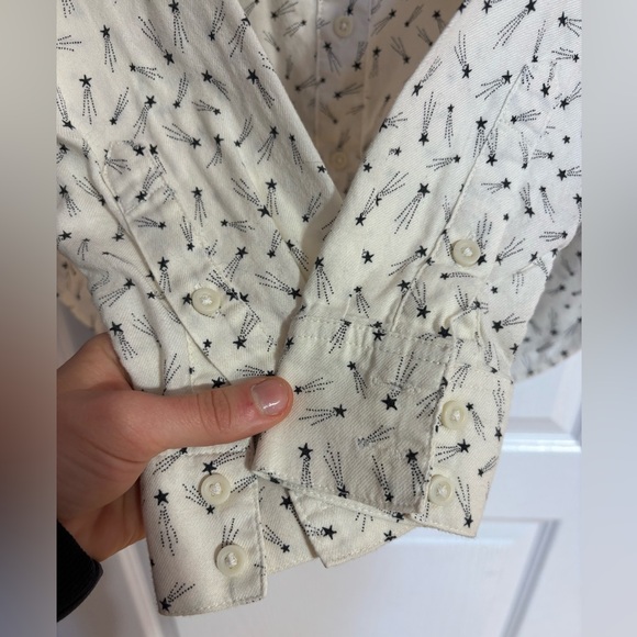 Levi’s Button Down Shooting Star Collared Tailored Fit Cotton Long Sleeve Small - Picture 4 of 7